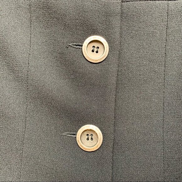 Holt Renfrew Women’s Blazer Jacket Collar Button Down Wool Vintage 90s y2k 2000s - Picture 10 of 16